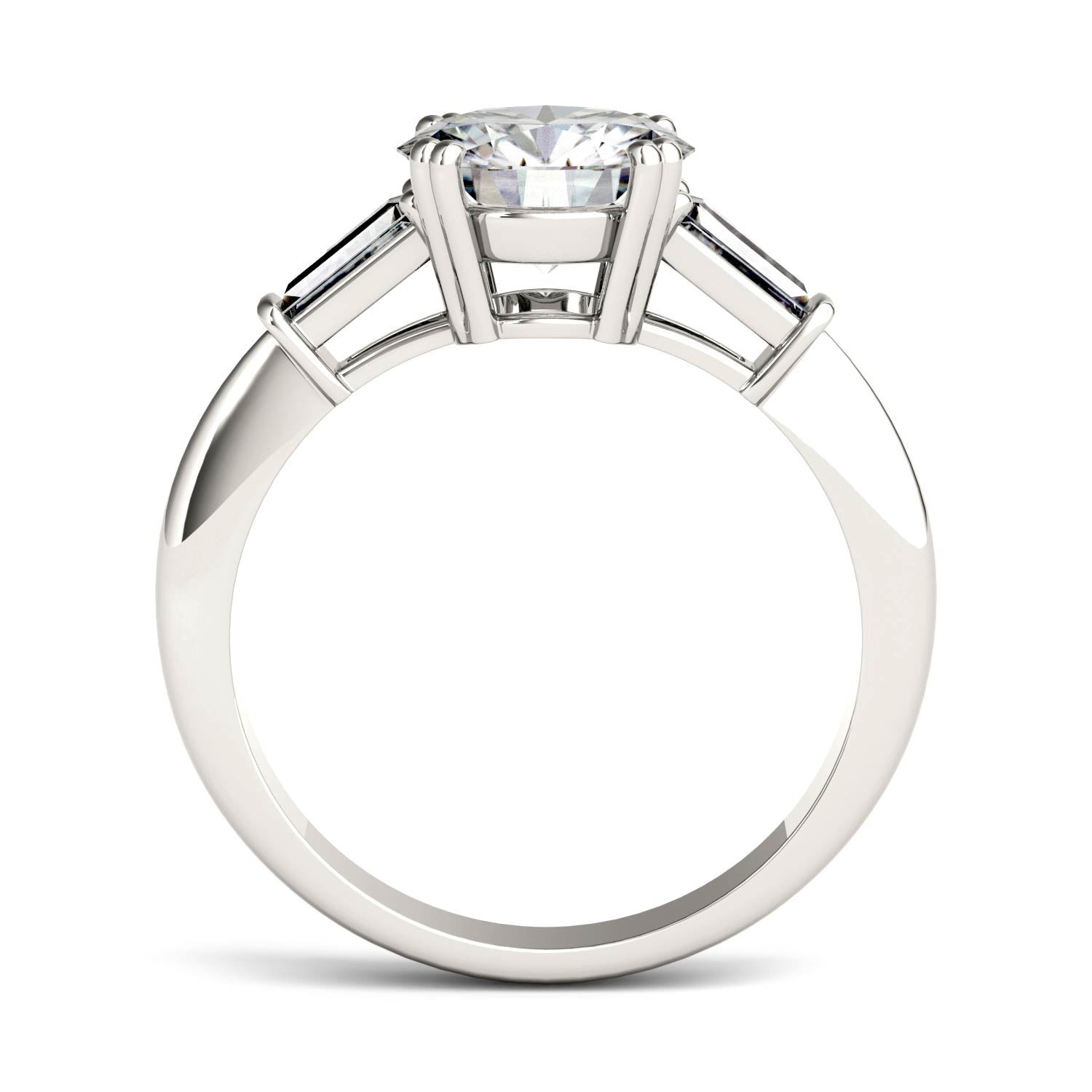 2.24 CTW DEW Round Forever Bright™ Moissanite Ring