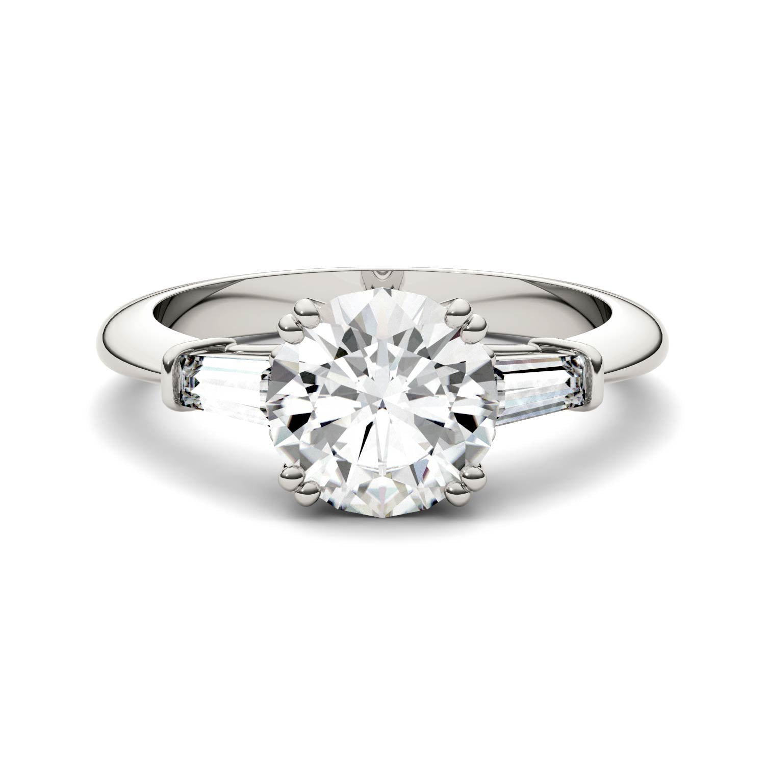 2.24 CTW DEW Round Forever Bright™ Moissanite Ring