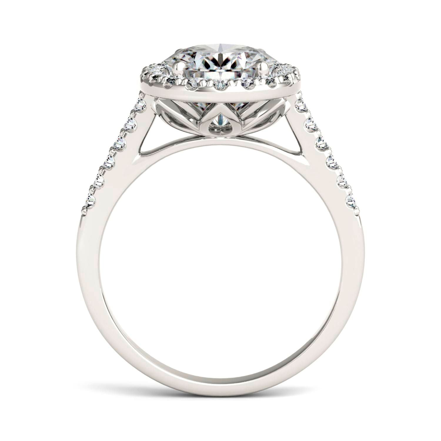 3.48 CTW DEW Oval Forever Bright™ Moissanite Ring