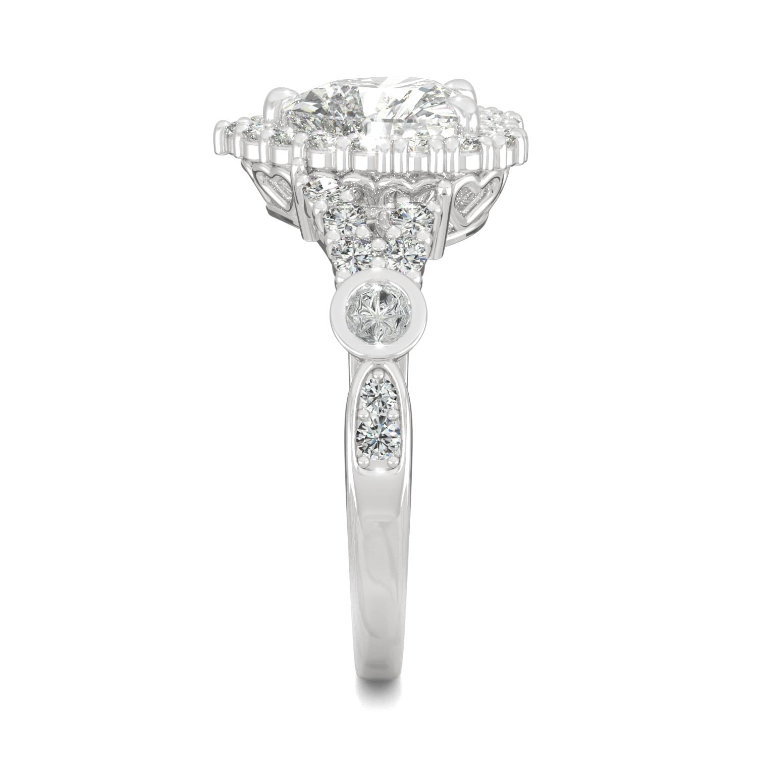 1.79 CTW DEW Heart Forever Bright™ Moissanite Ring