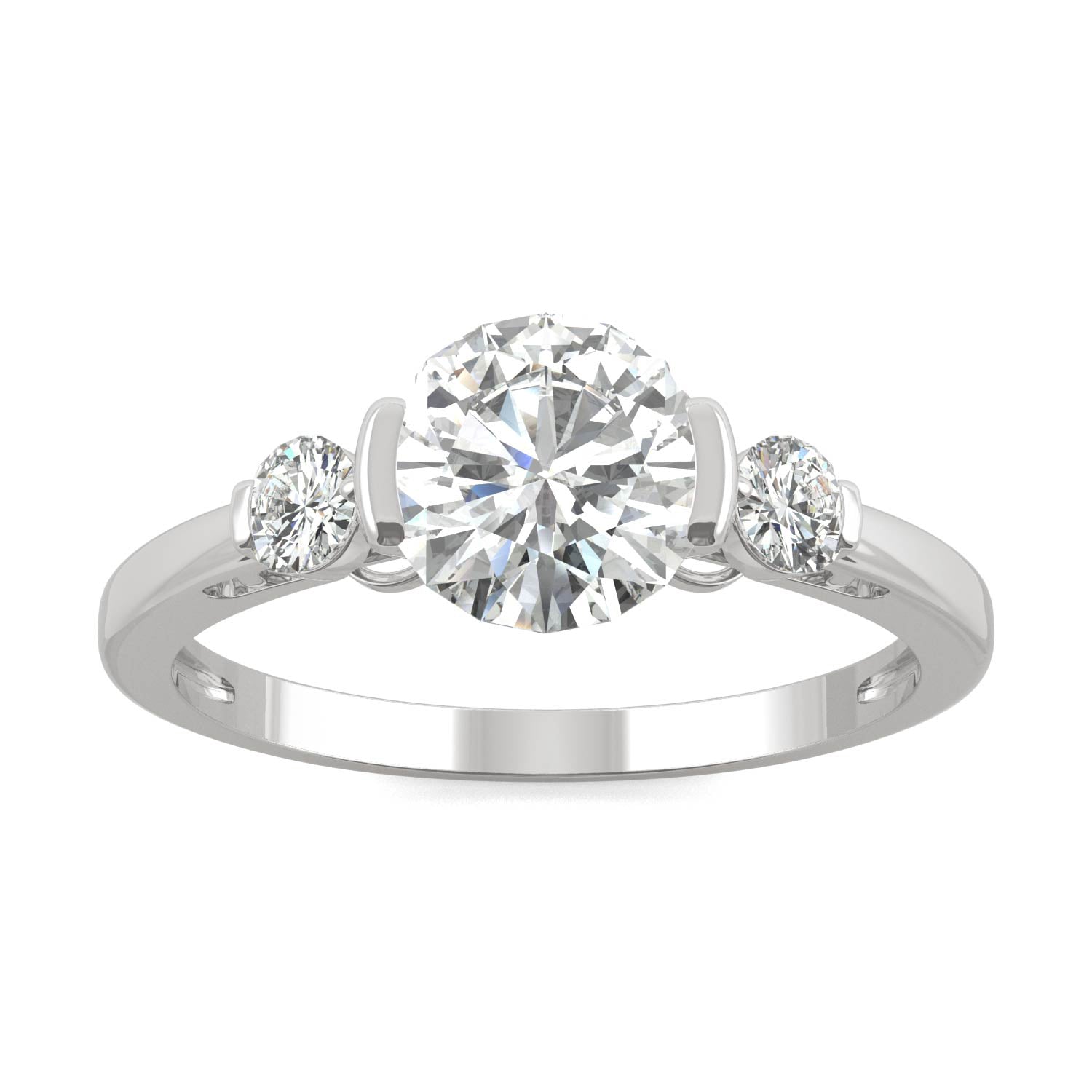 1.40 CTW DEW Round Forever Bright™ Moissanite Ring