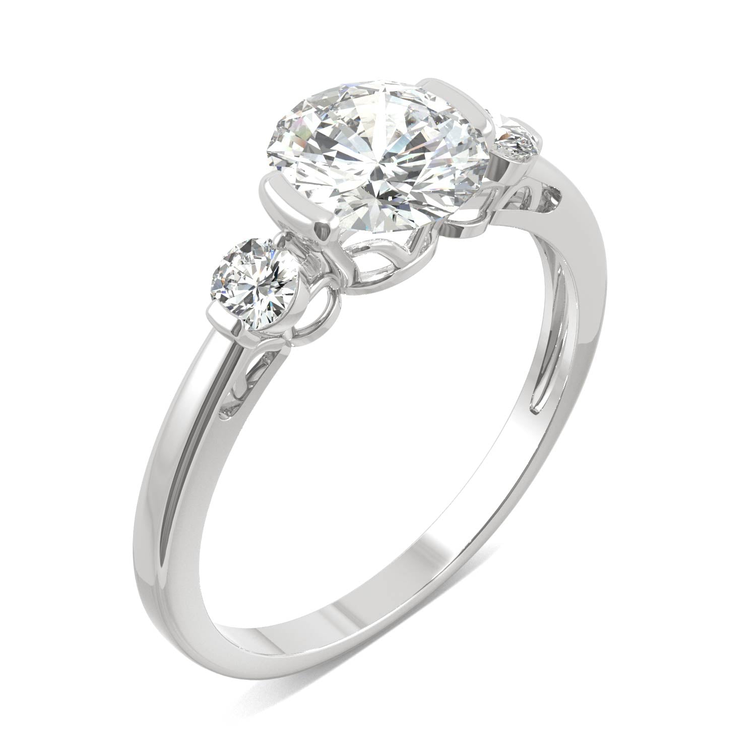 1.40 CTW DEW Round Forever Bright™ Moissanite Ring