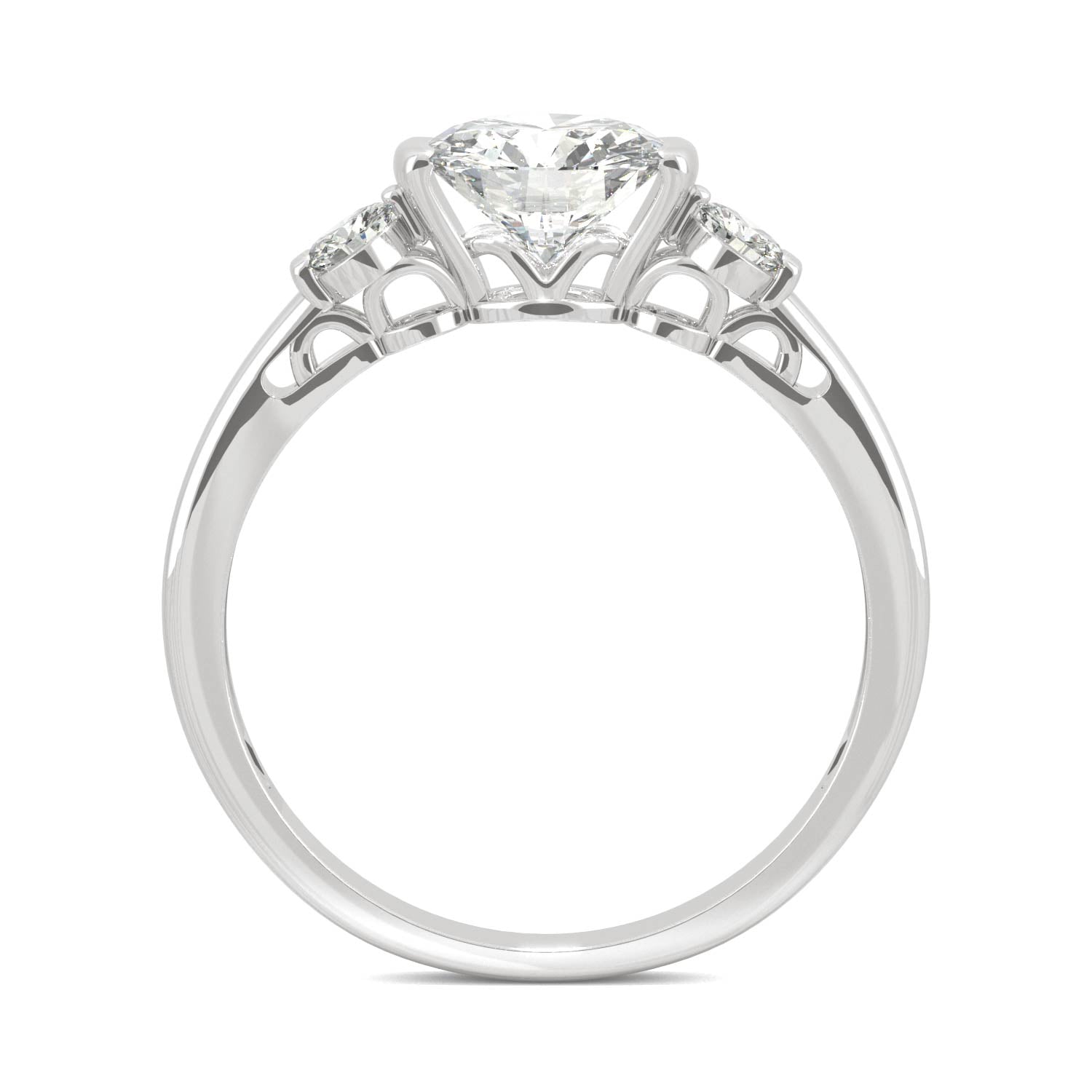 1.40 CTW DEW Round Forever Bright™ Moissanite Ring