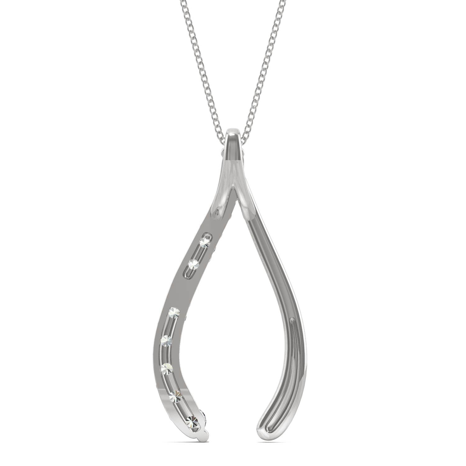 0.46 CTW DEW Round Forever Bright™ Moissanite Necklace