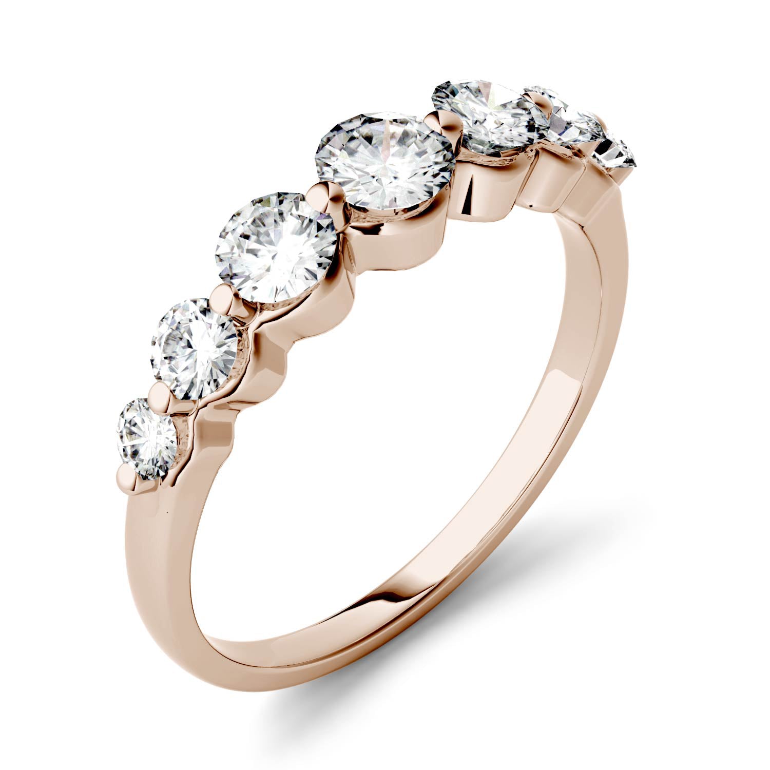 0.87 CTW DEW Round Forever Bright™ Moissanite Ring