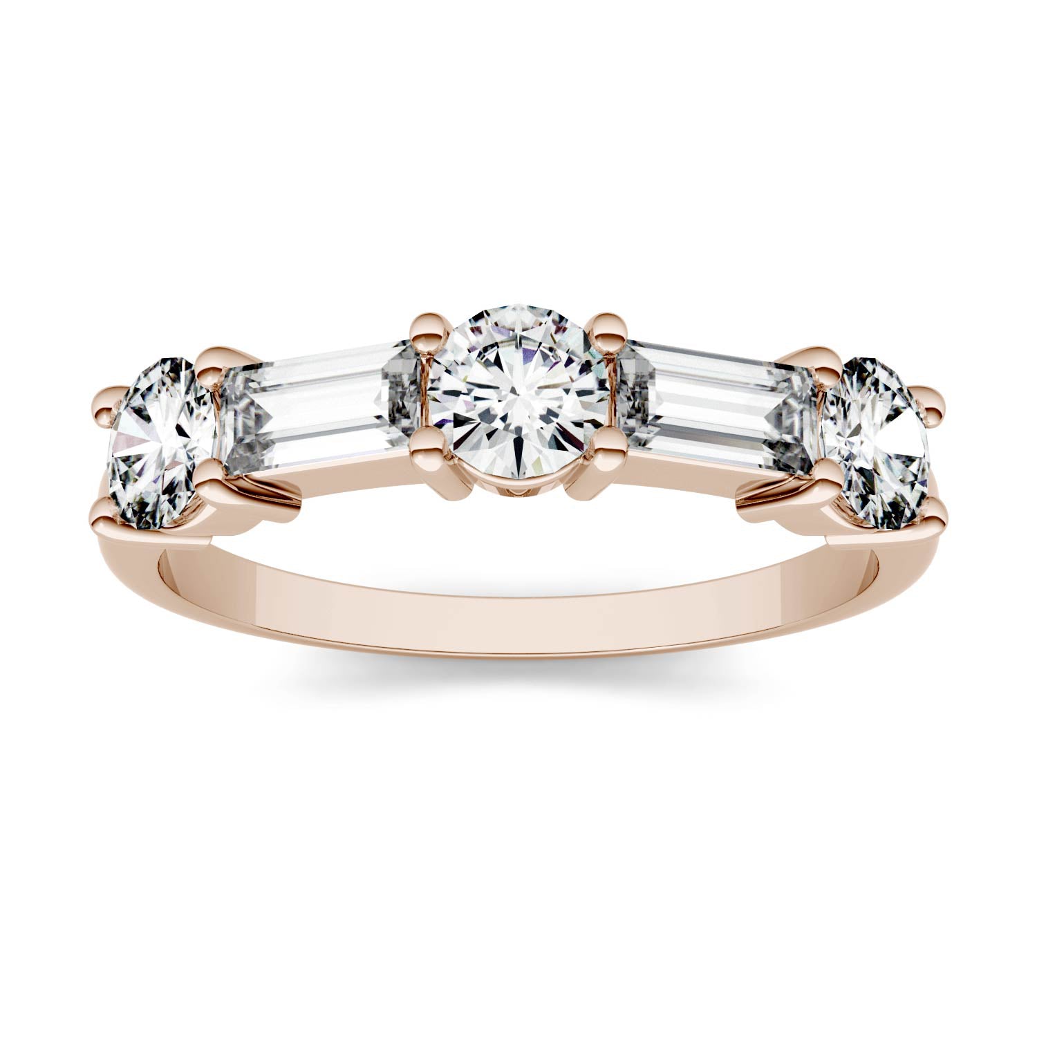 1.15 CTW DEW Straight Baguette Forever Bright™ Moissanite Ring