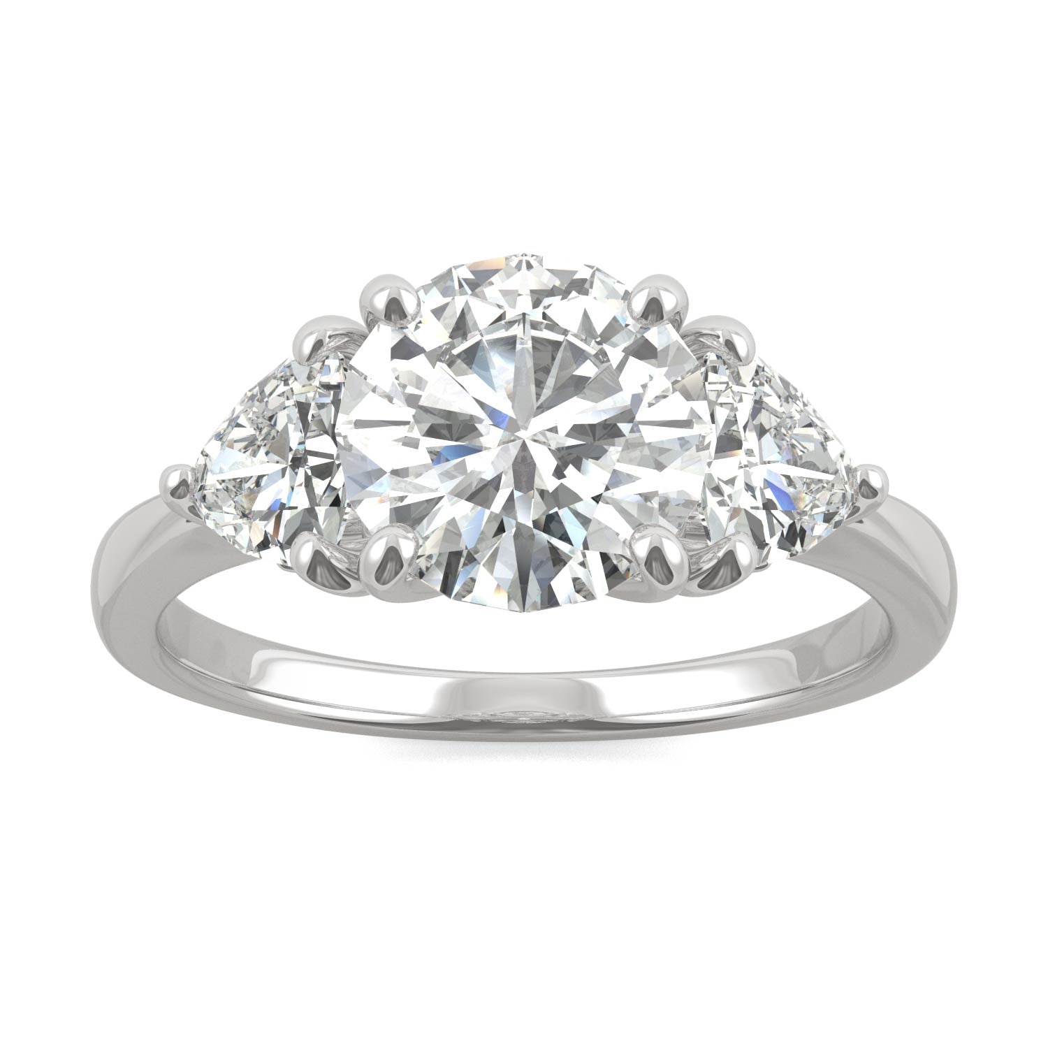 2.70 CTW DEW Round Forever Bright™ Moissanite Ring