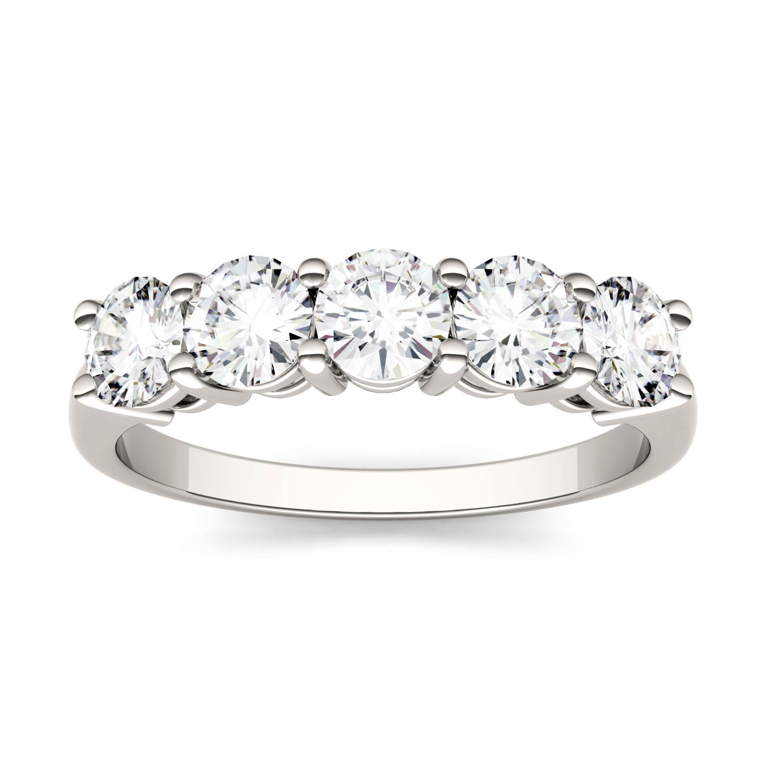 1.15 CTW DEW Round Forever Bright™ Moissanite Ring