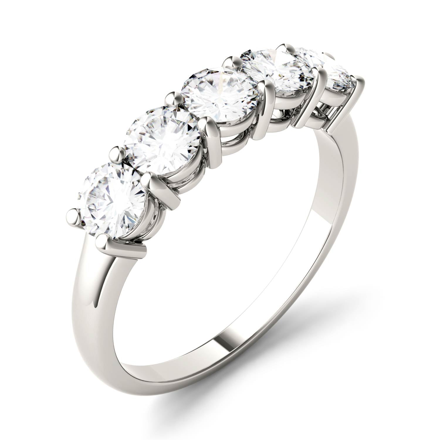 1.15 CTW DEW Round Forever Bright™ Moissanite Ring