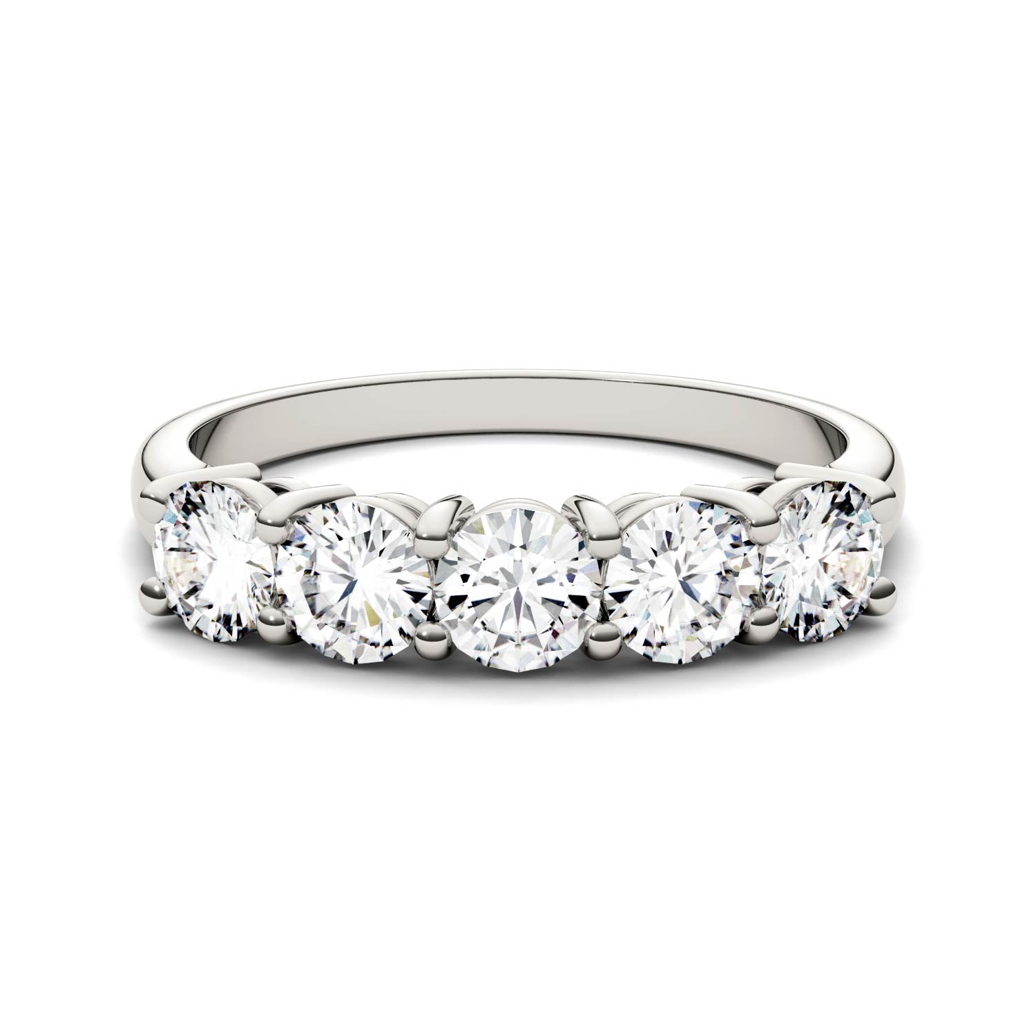 1.15 CTW DEW Round Forever Bright™ Moissanite Ring