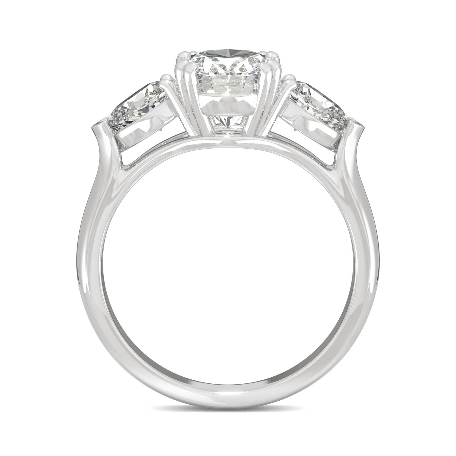 2.96 CTW DEW Oval Forever Bright™ Moissanite Ring