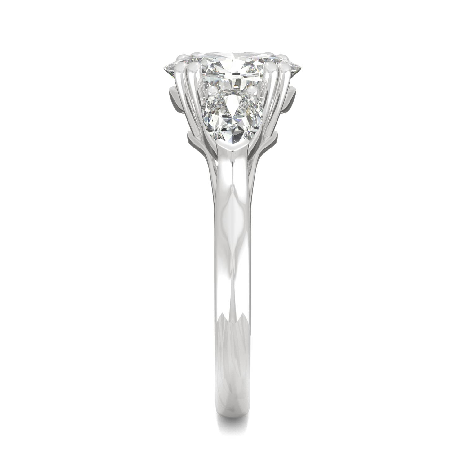 2.96 CTW DEW Oval Forever Bright™ Moissanite Ring
