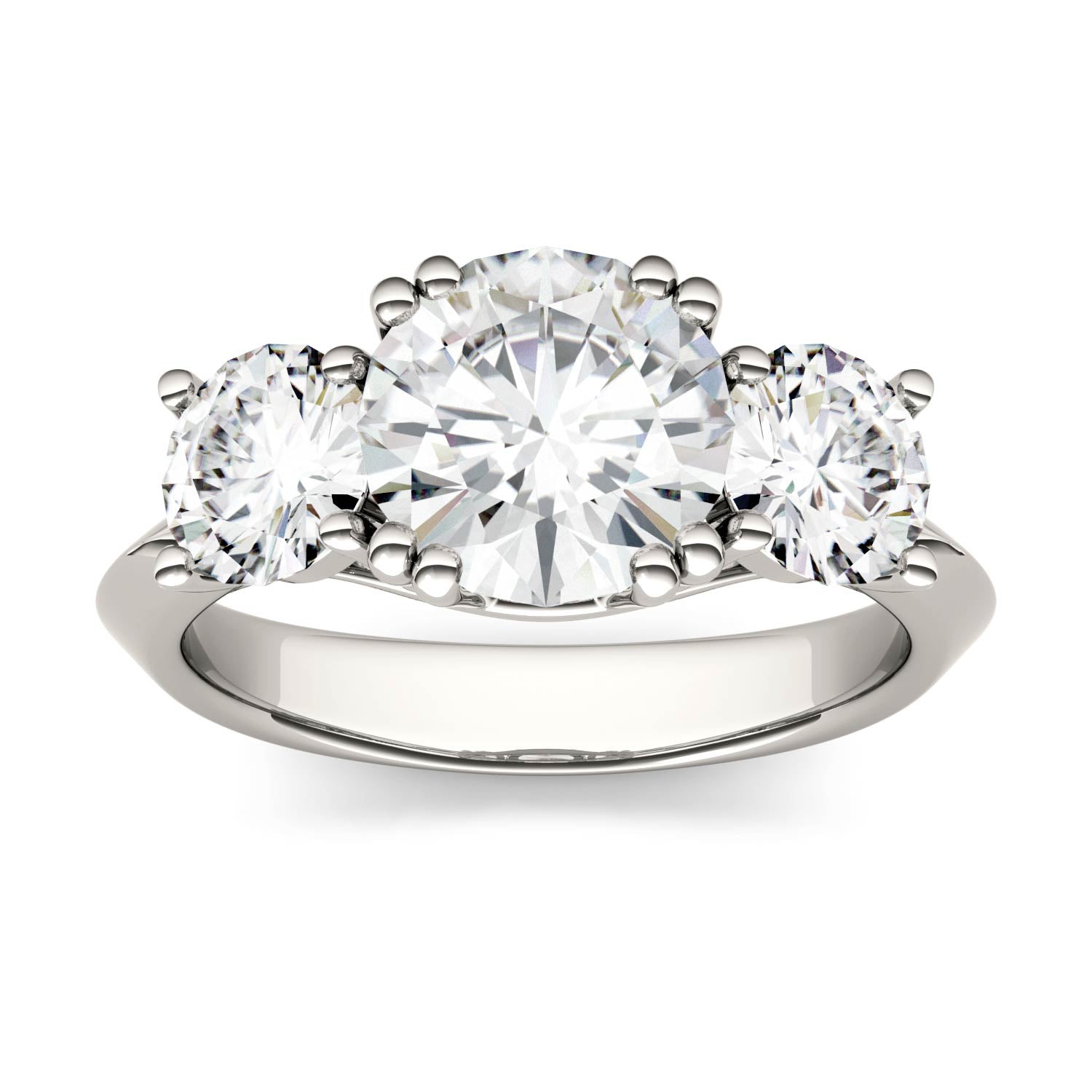 3.10 CTW DEW Round Forever Bright™ Moissanite Ring