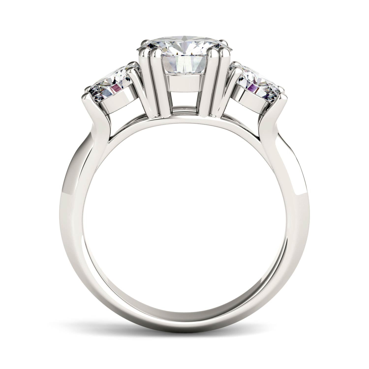 3.10 CTW DEW Round Forever Bright™ Moissanite Ring