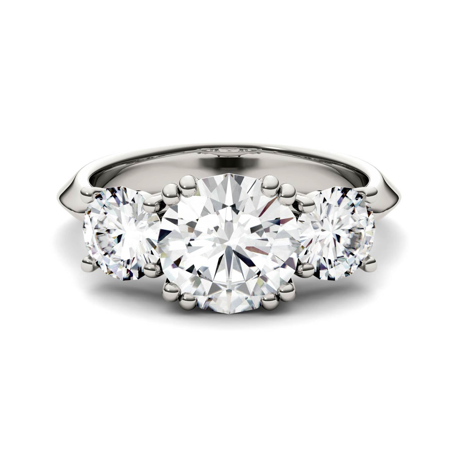 3.10 CTW DEW Round Forever Bright™ Moissanite Ring