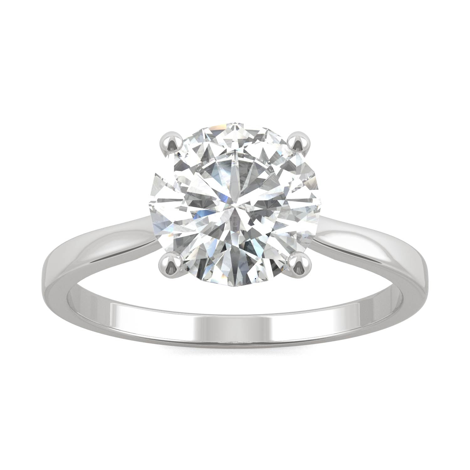 1.90 CTW DEW Round Forever Bright™ Moissanite Ring