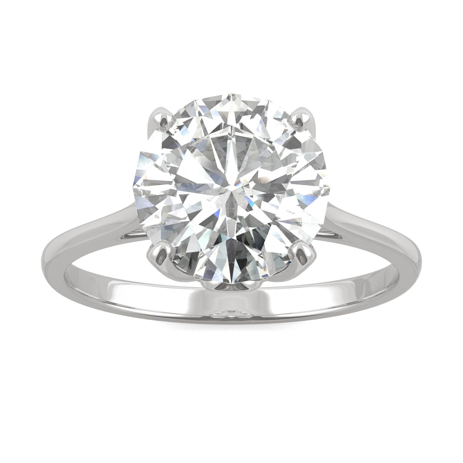 2.70 CTW DEW Round Forever Bright™ Moissanite Ring