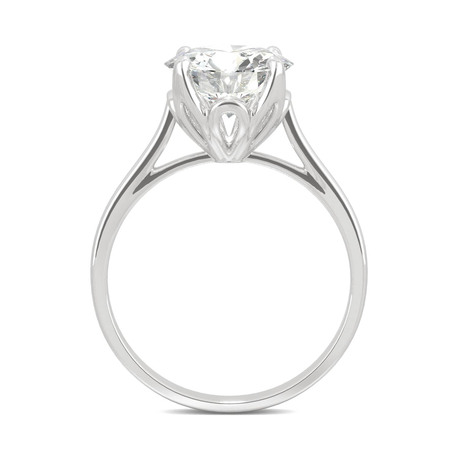 2.70 CTW DEW Round Forever Bright™ Moissanite Ring