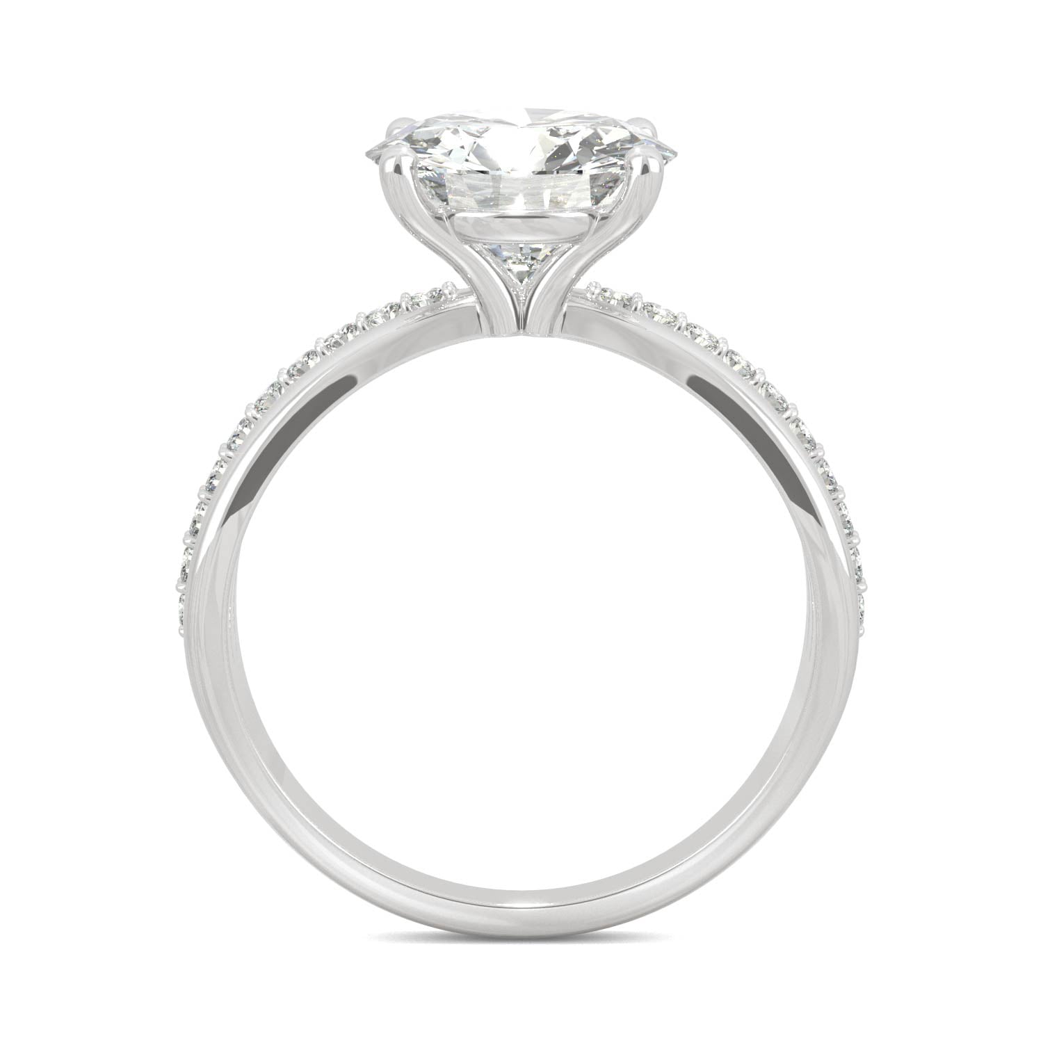 2.90 CTW DEW Round Forever Bright™ Moissanite Ring