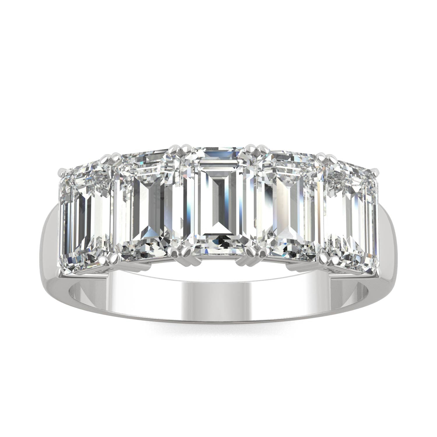 2.90 CTW DEW Emerald Forever Bright™ Moissanite Ring