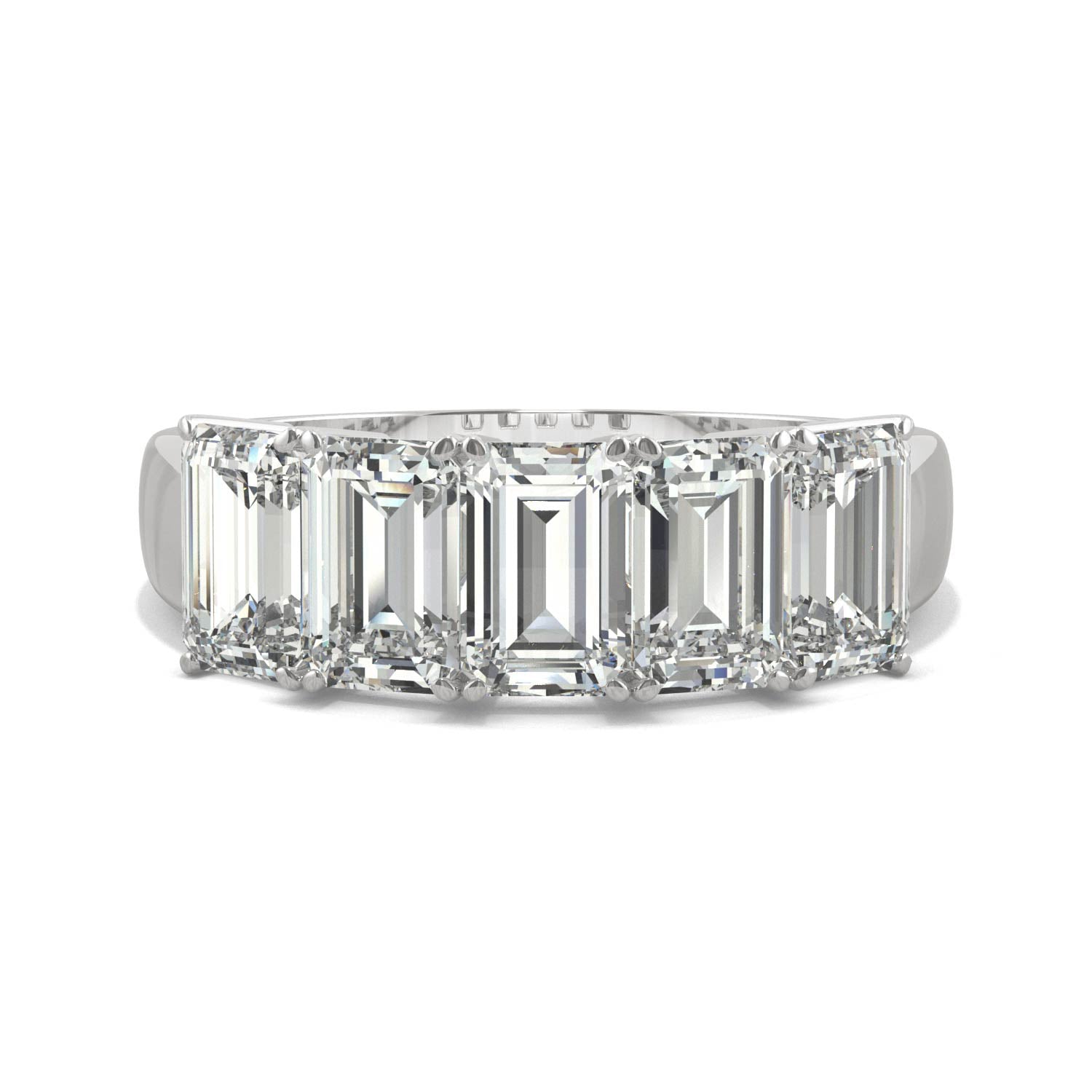 2.90 CTW DEW Emerald Forever Bright™ Moissanite Ring