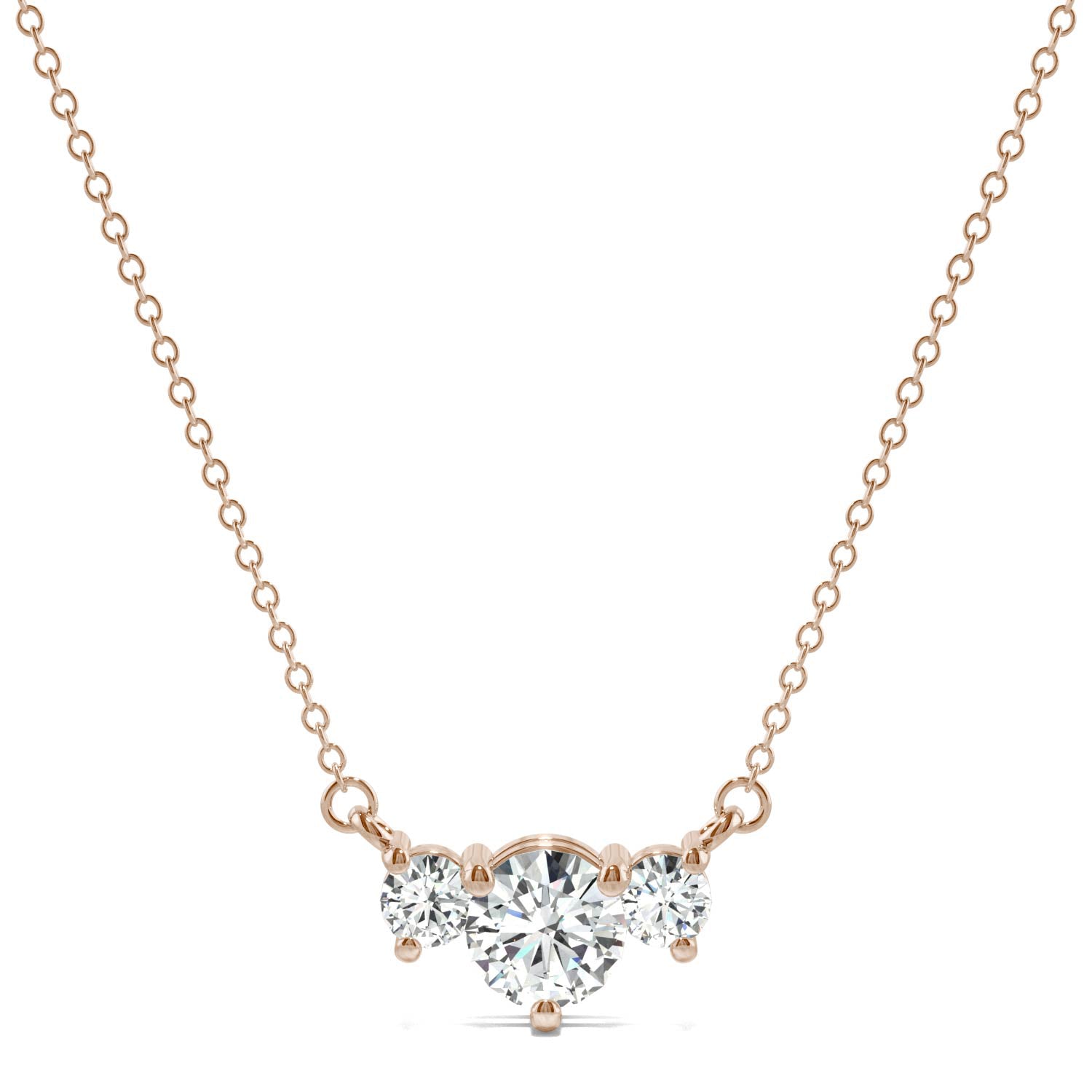 1.12 CTW DEW Round Forever Bright™ Moissanite Necklace