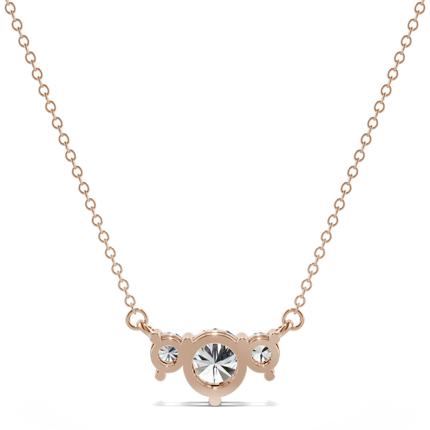 1.12 CTW DEW Round Forever Bright™ Moissanite Necklace