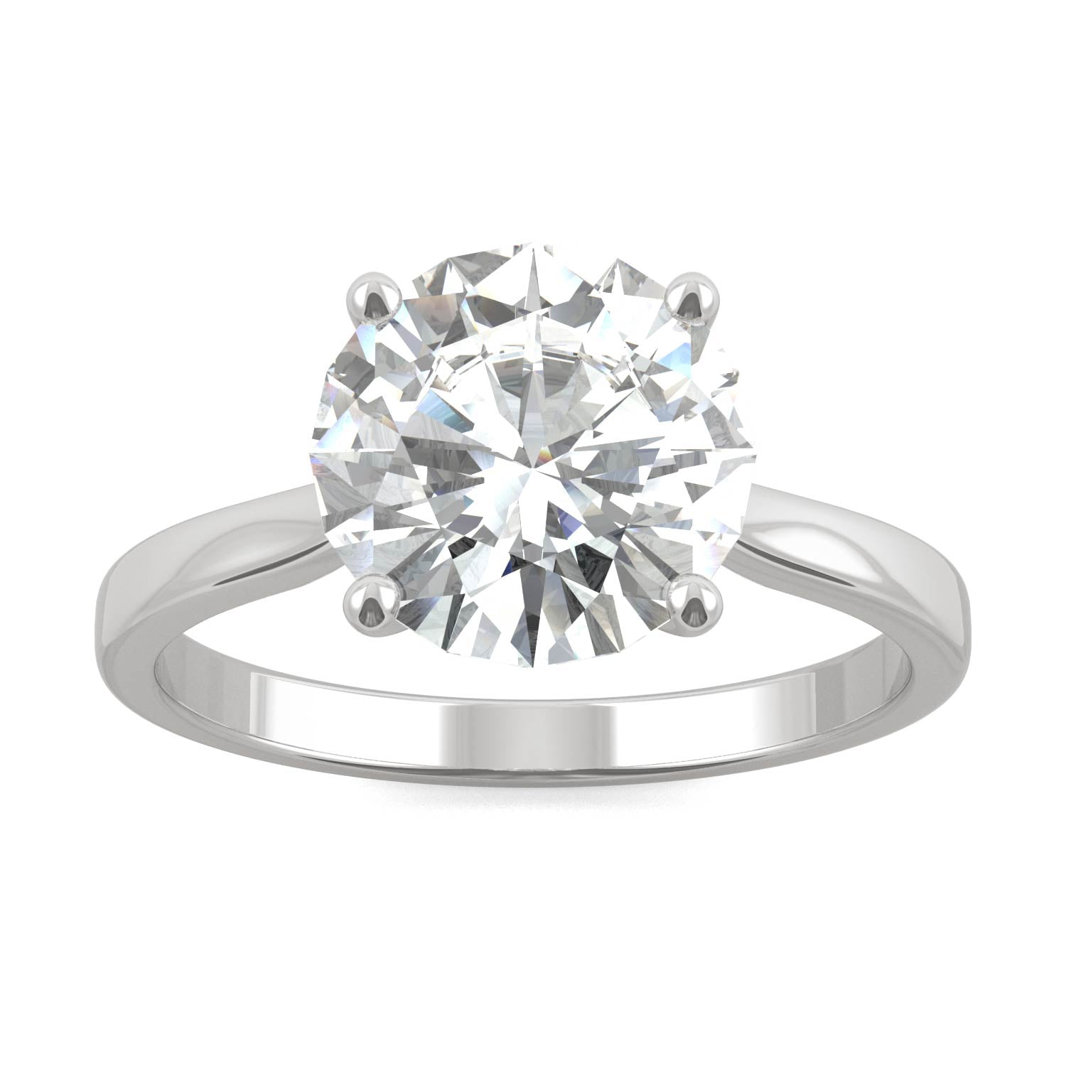 2.70 CTW DEW Round Forever Bright™ Moissanite Ring