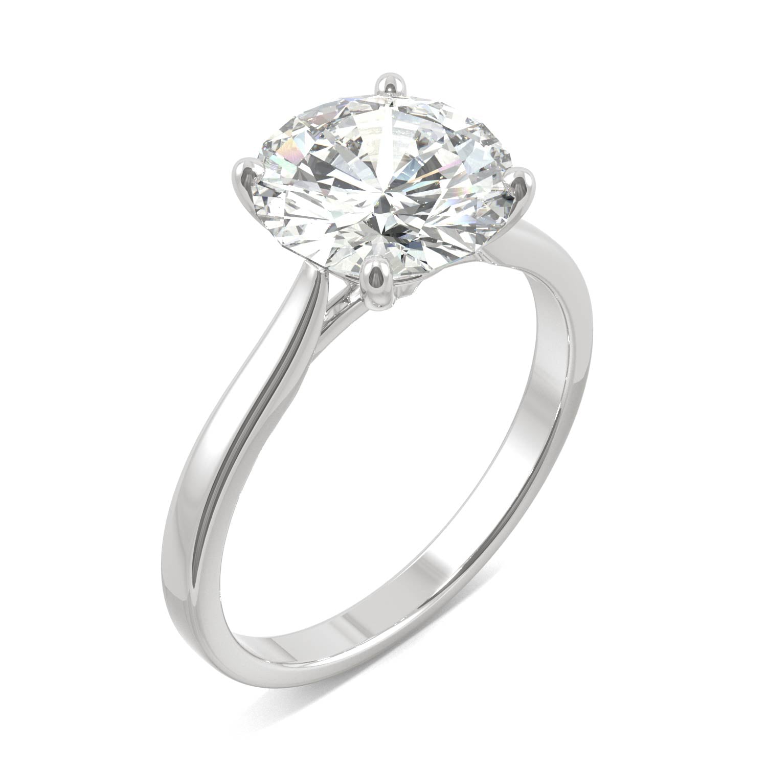 2.70 CTW DEW Round Forever Bright™ Moissanite Ring