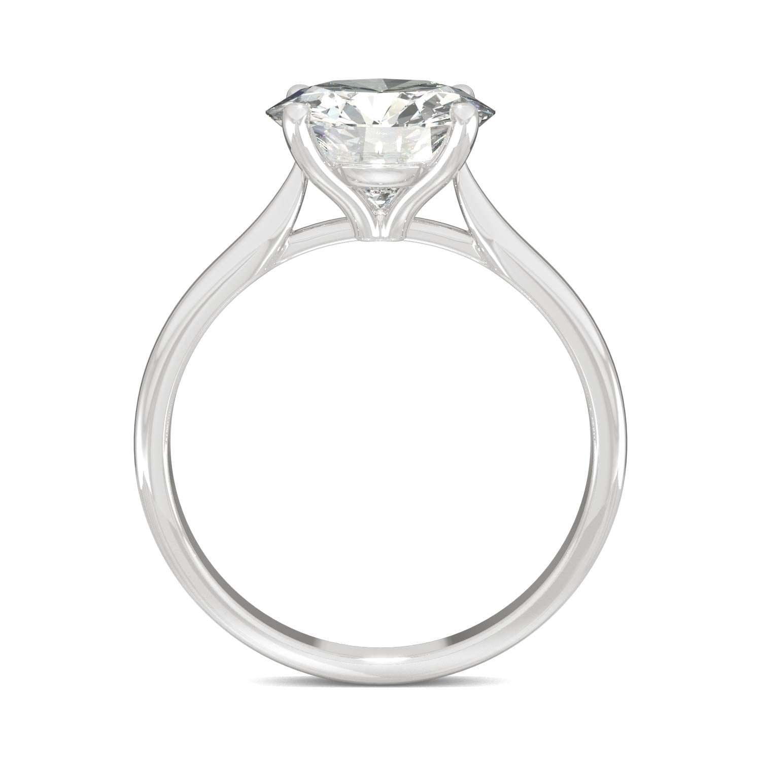 2.70 CTW DEW Round Forever Bright™ Moissanite Ring