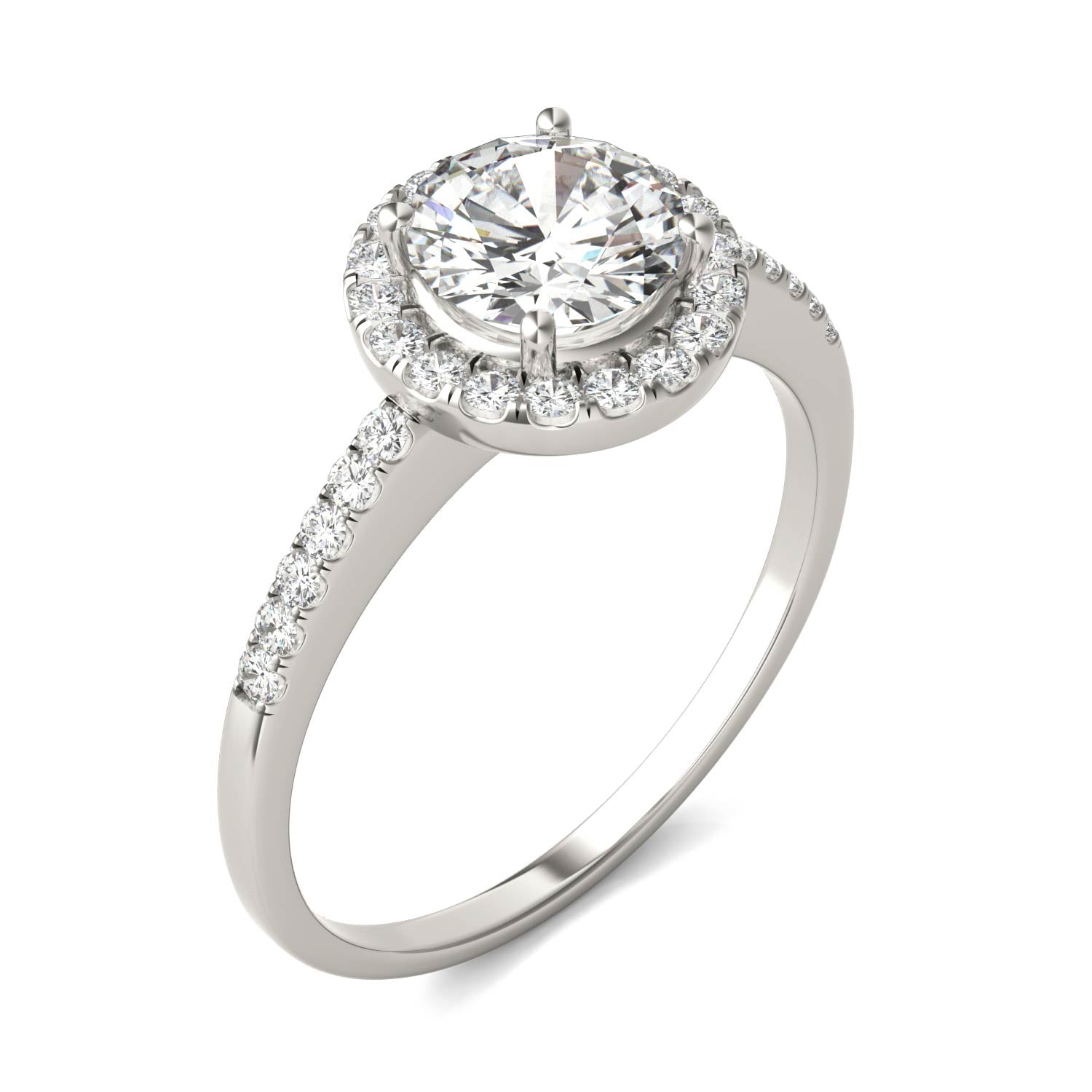 1.30 CTW DEW Round Forever Bright™ Moissanite Ring