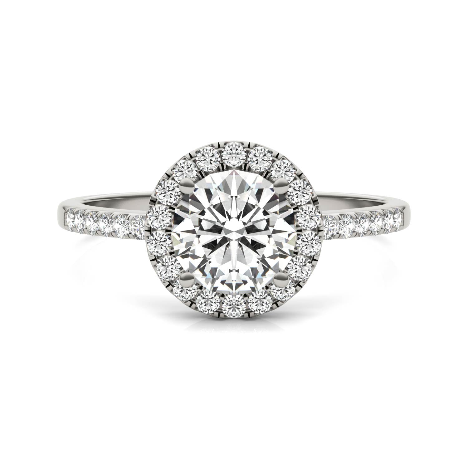 1.30 CTW DEW Round Forever Bright™ Moissanite Ring