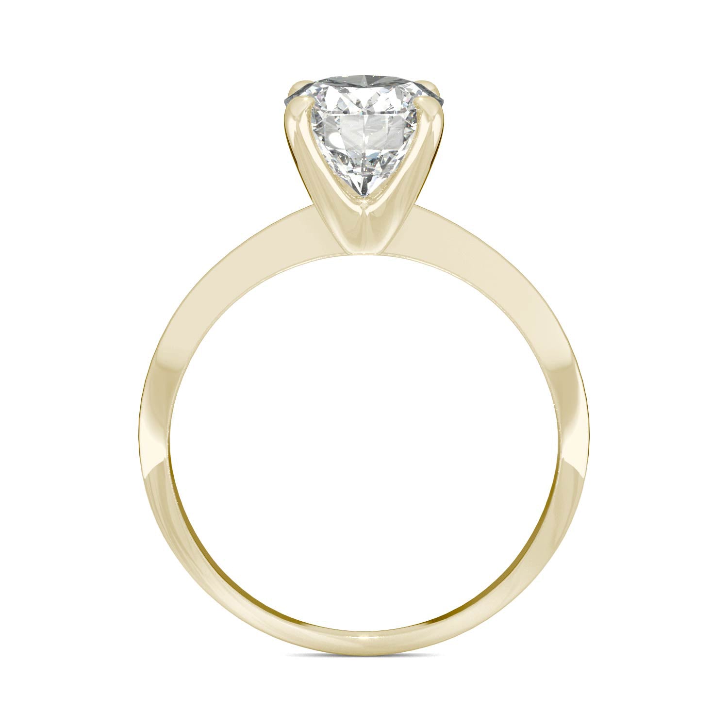 2.10 CTW DEW Oval Forever One™ Moissanite Classic Solitaire Ring