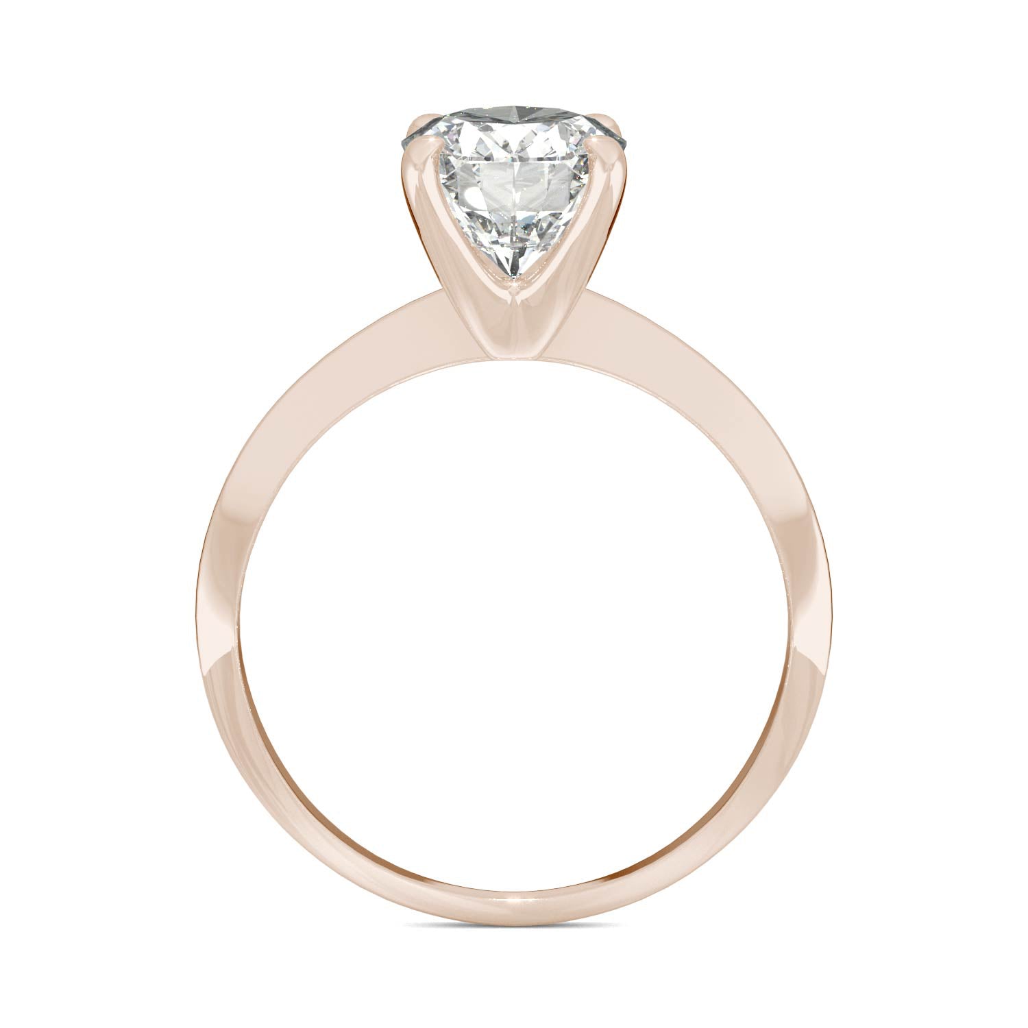 2.10 CTW DEW Oval Forever One™ Moissanite Classic Solitaire Ring
