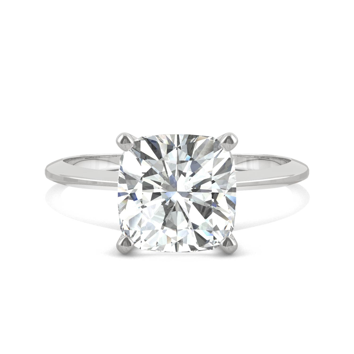 2.40 CTW DEW Cushion Forever Bright™ Moissanite Ring