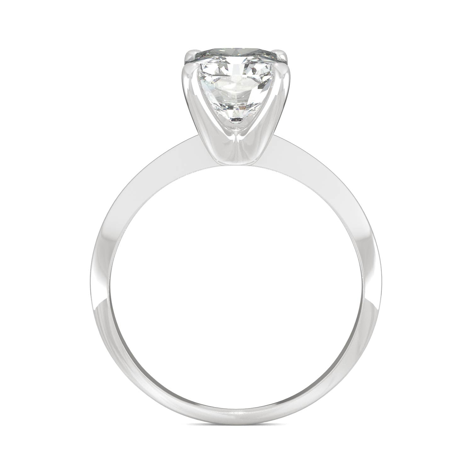 2.70 CTW DEW Radiant Forever One™ Moissanite Classic Solitaire Ring