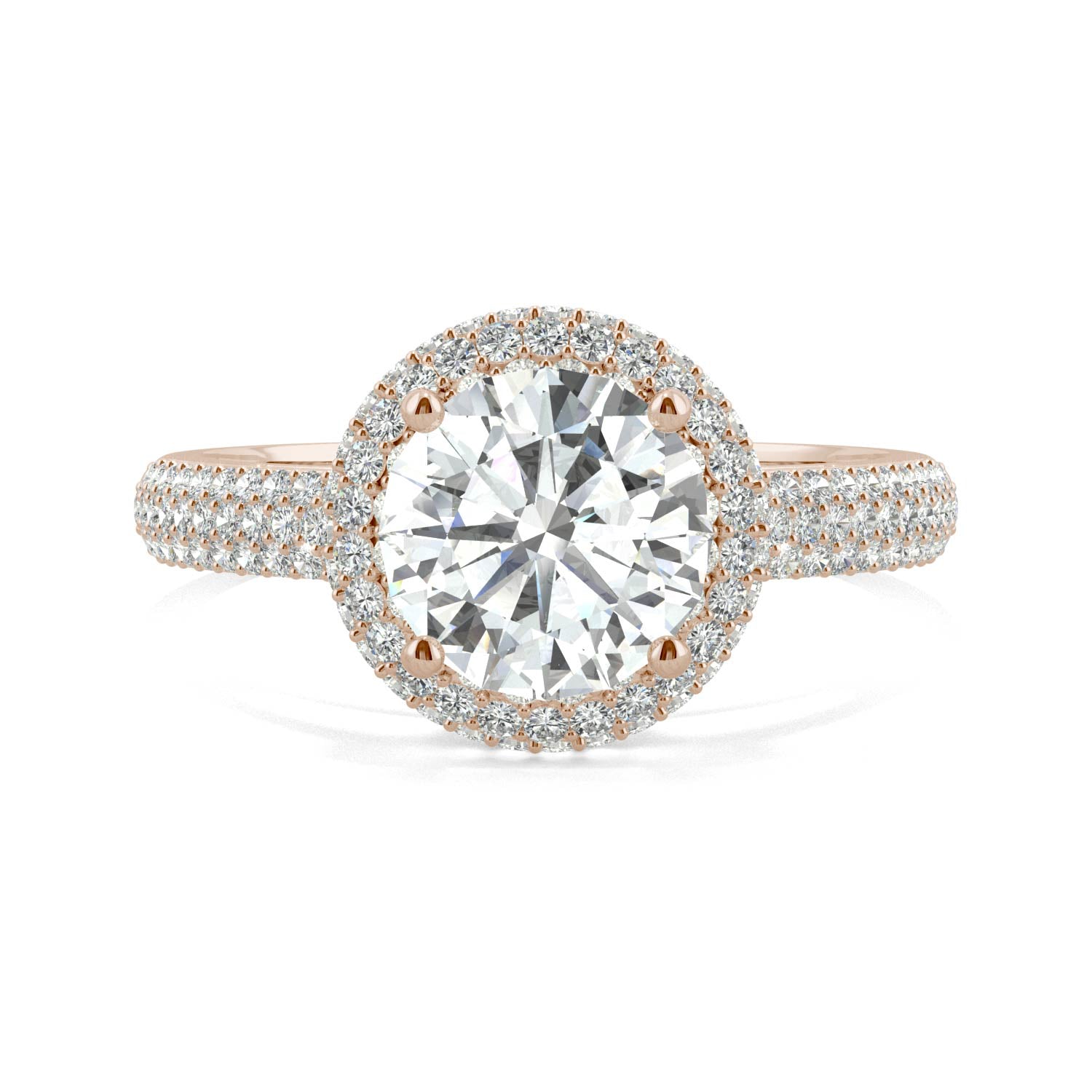 2.43 CTW DEW Round Forever One™ Moissanite Ring