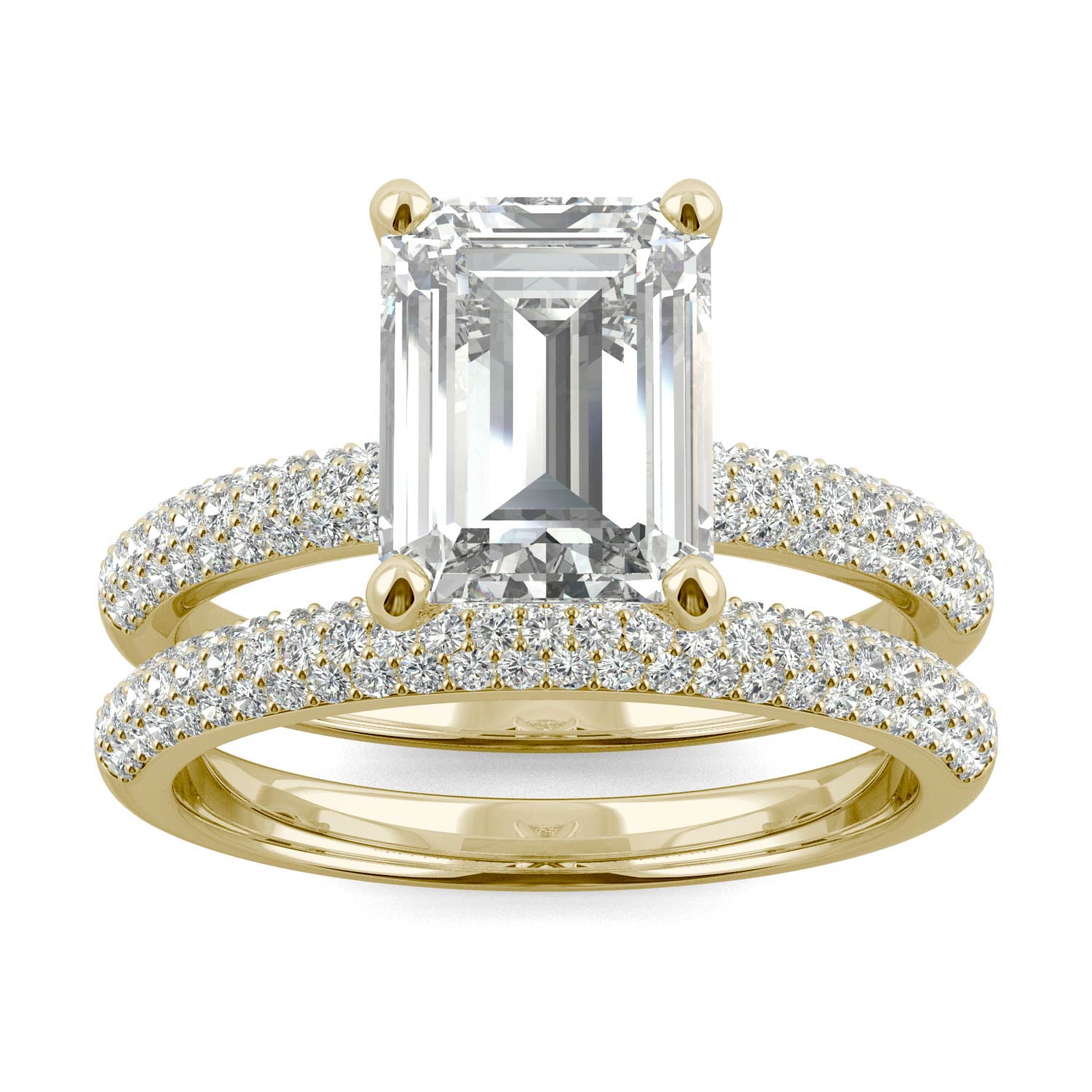 3.46 CTW DEW Emerald Forever One™ Moissanite Ring