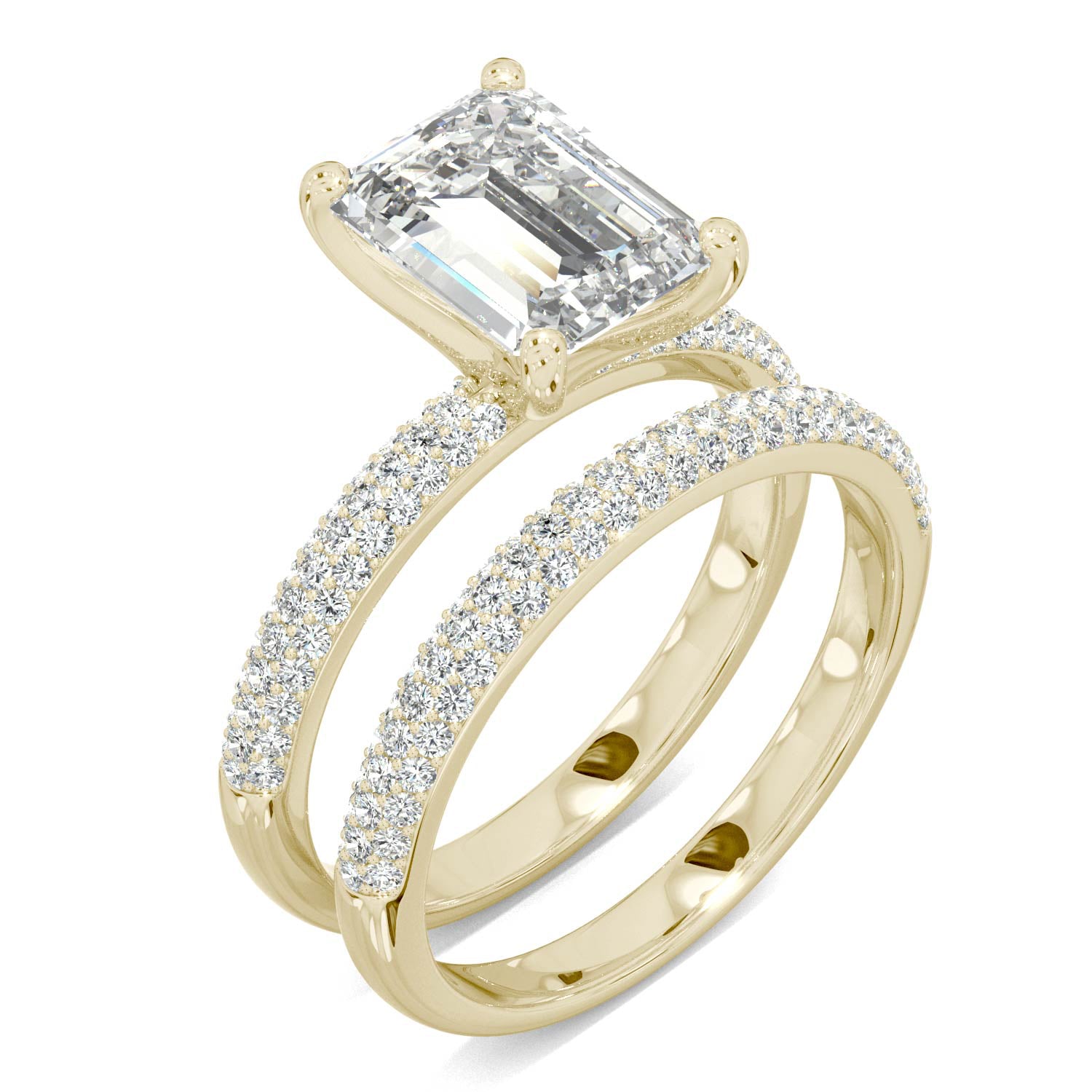 3.46 CTW DEW Emerald Forever One™ Moissanite Ring