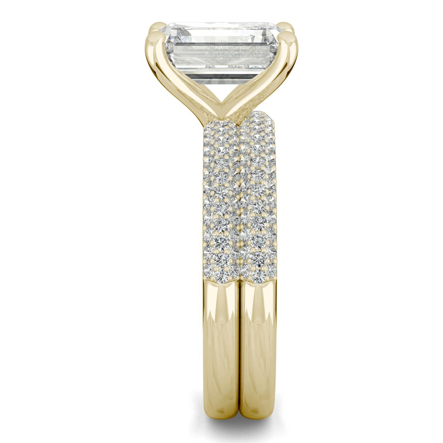 3.46 CTW DEW Emerald Forever One™ Moissanite Ring