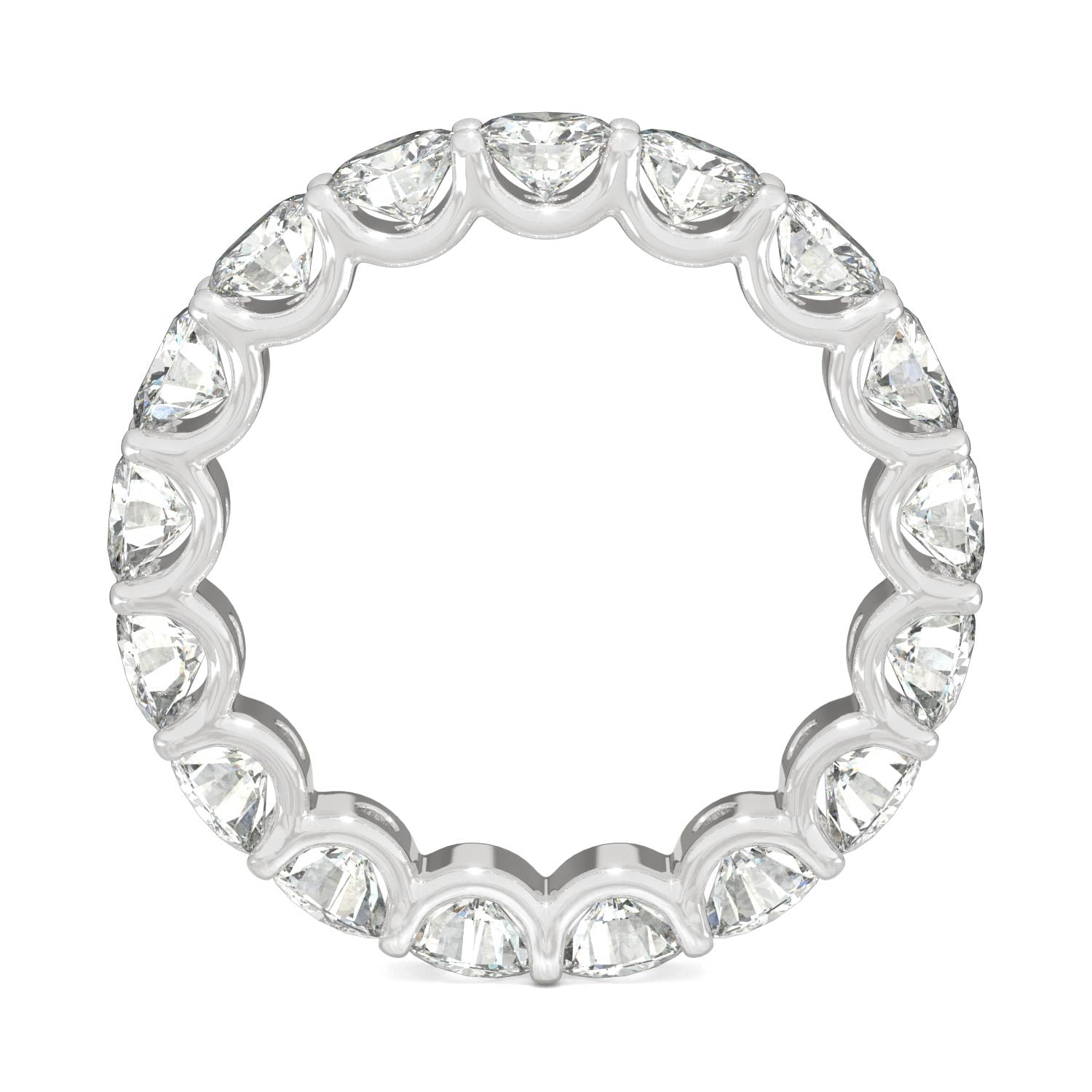 3.91 CTW DEW Round Forever Bright™ Moissanite Ring