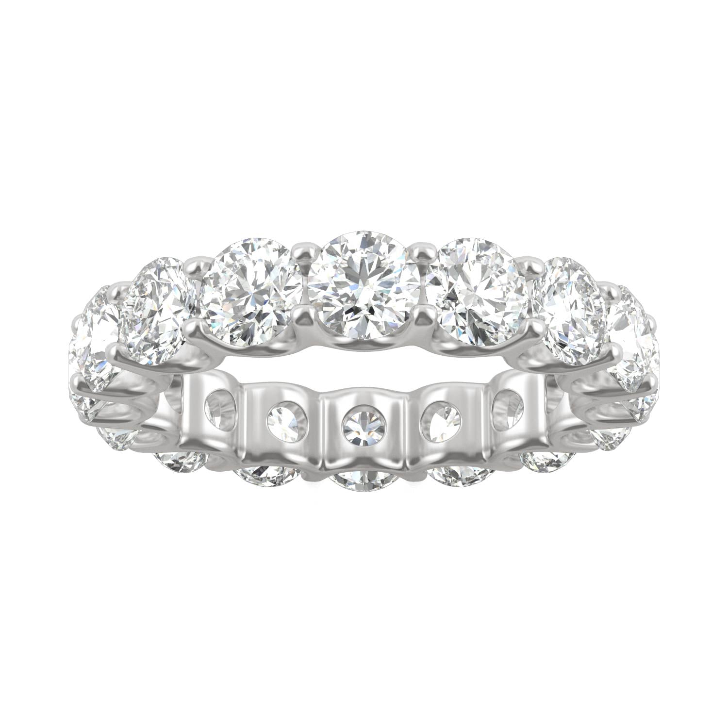 5.28 CTW DEW Round Forever One™ Moissanite Eternity Band Ring