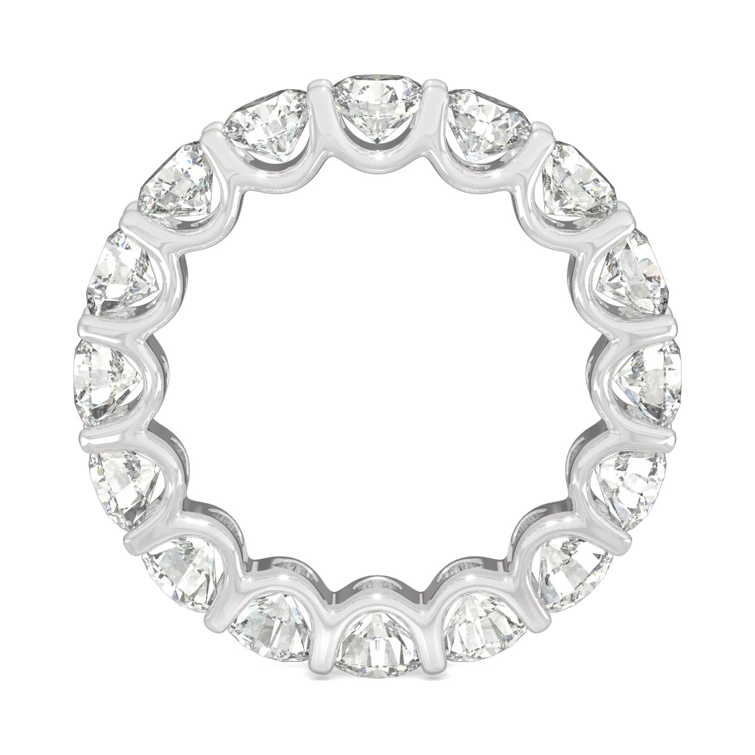 5.28 CTW DEW Round Forever One™ Moissanite Eternity Band Ring