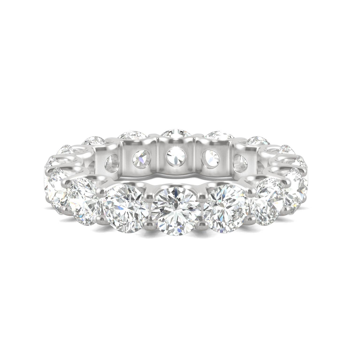5.28 CTW DEW Round Forever One™ Moissanite Eternity Band Ring