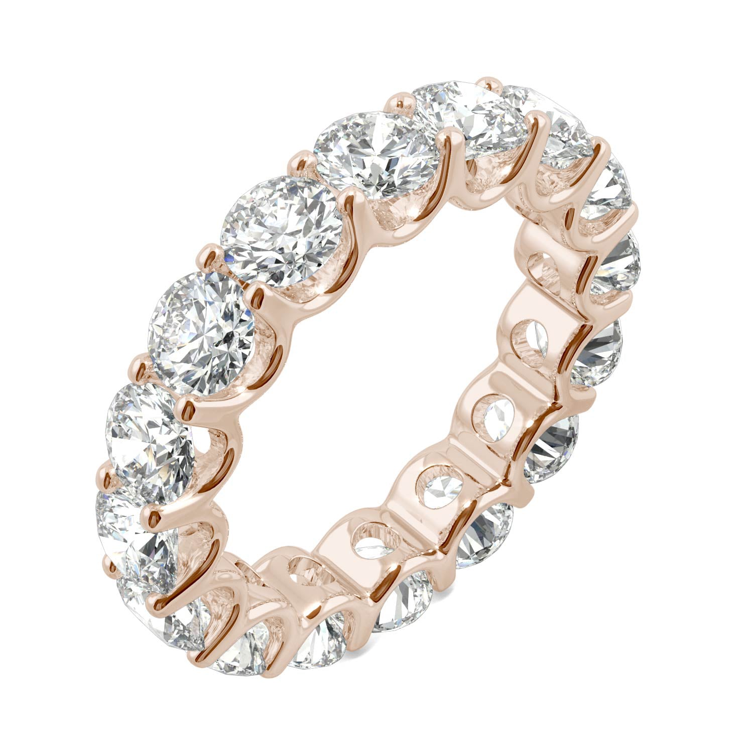 5.28 CTW DEW Round Forever One™ Moissanite Eternity Band Ring