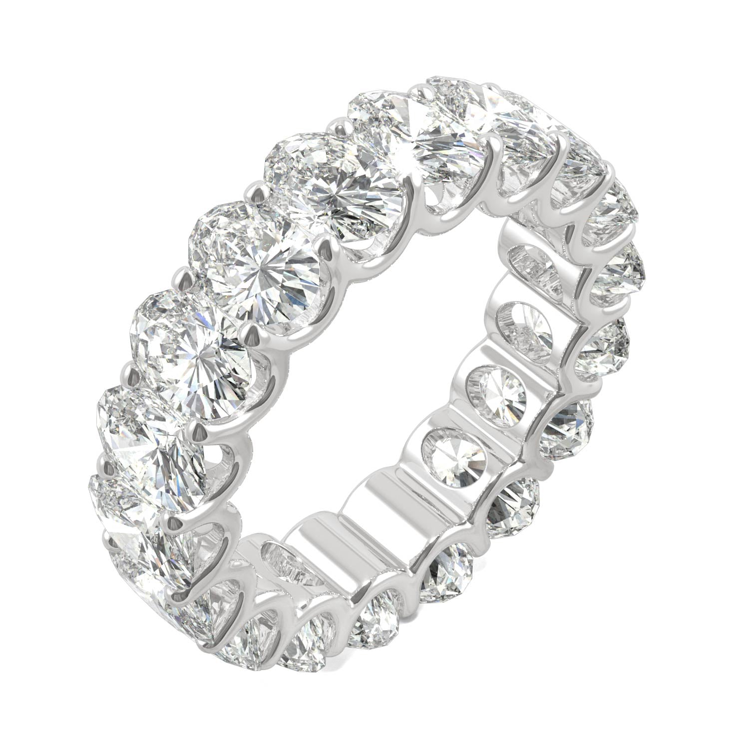 9.00 CTW DEW Oval Forever Bright™ Moissanite Eternity Band Ring
