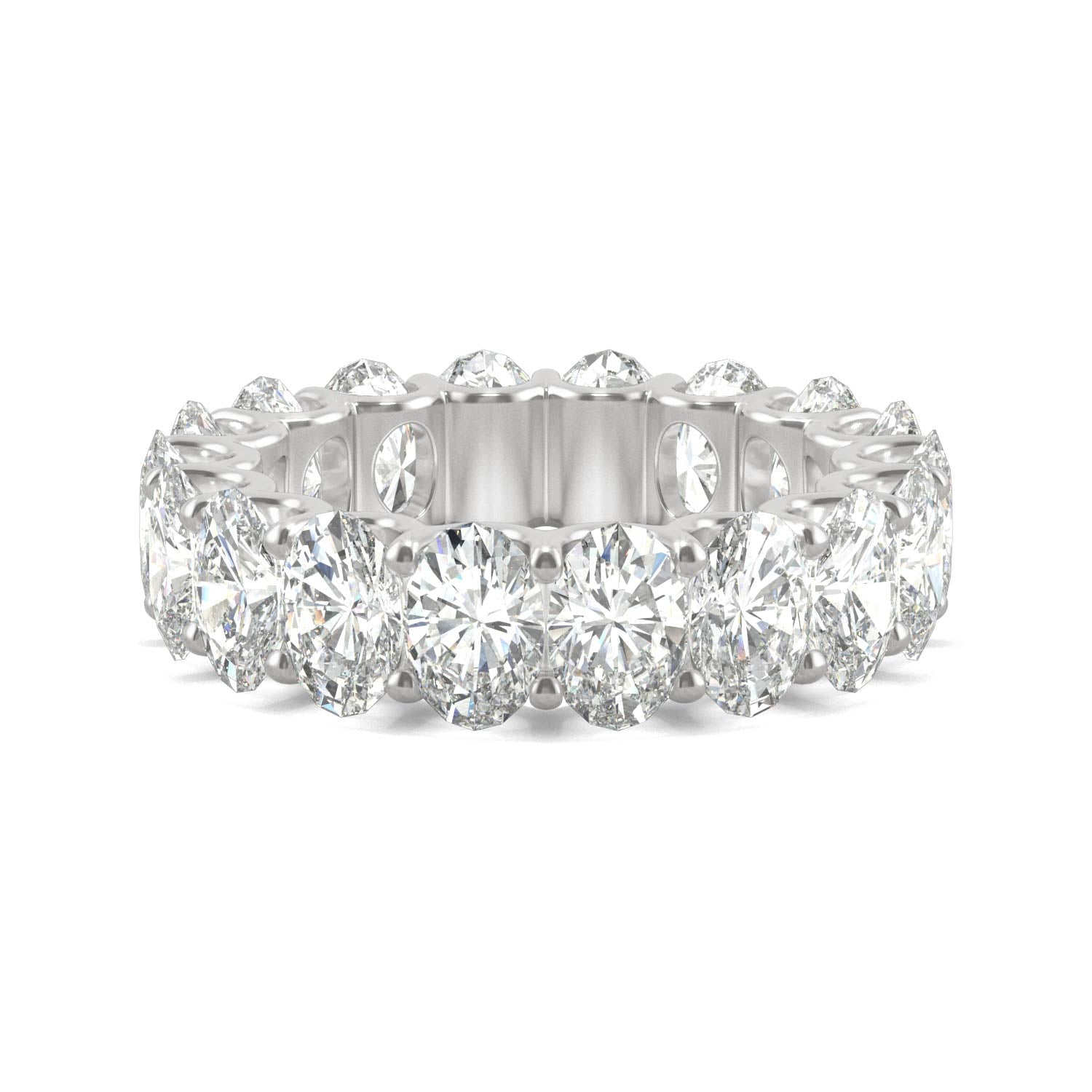 9.00 CTW DEW Oval Forever Bright™ Moissanite Eternity Band Ring