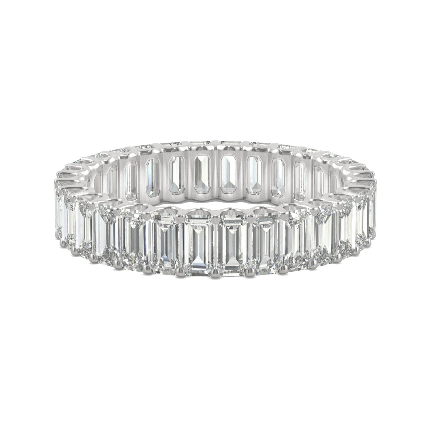 3.00 CTW DEW Emerald Forever One™ Moissanite Eternity Band Ring