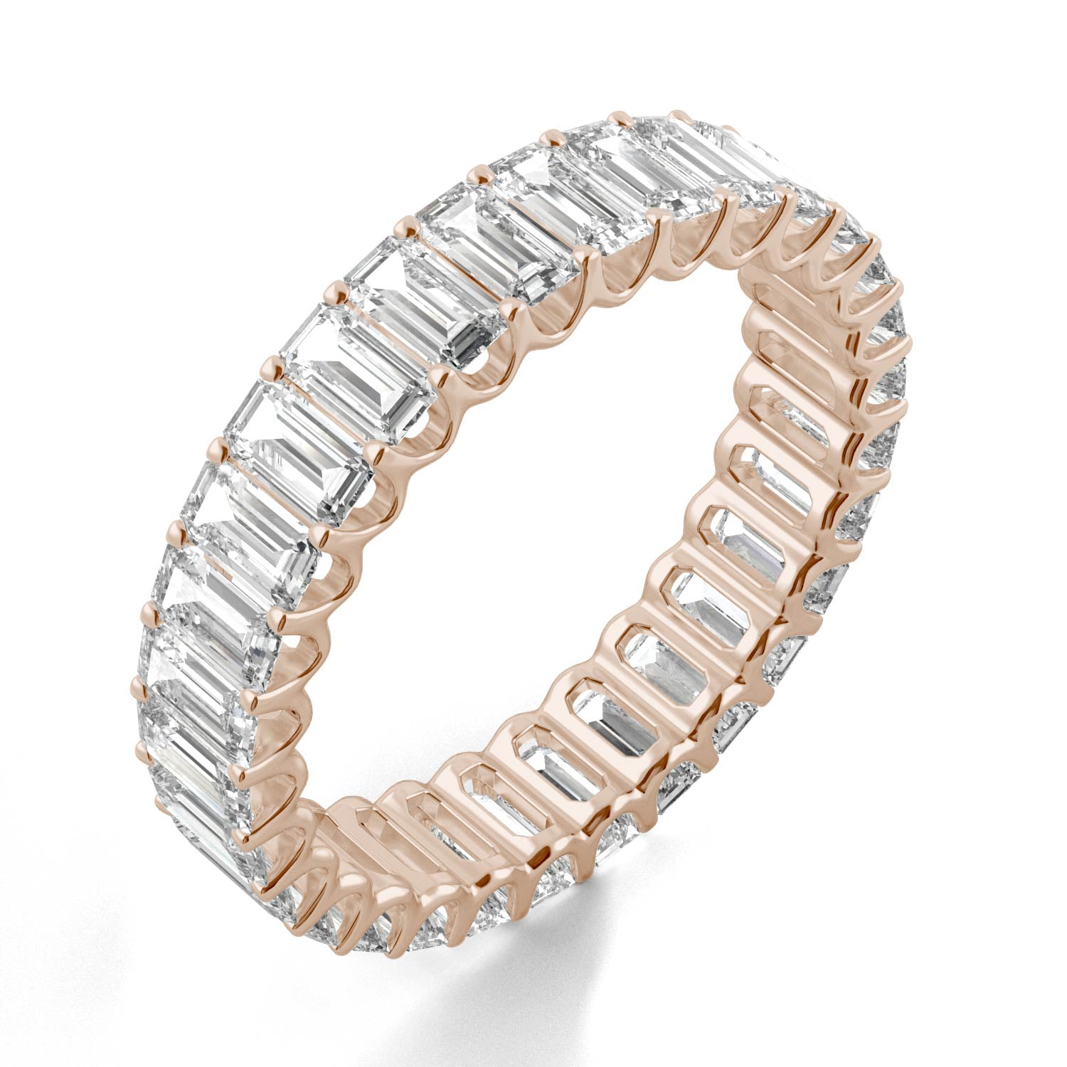 3.00 CTW DEW Emerald Forever One™ Moissanite Eternity Band Ring