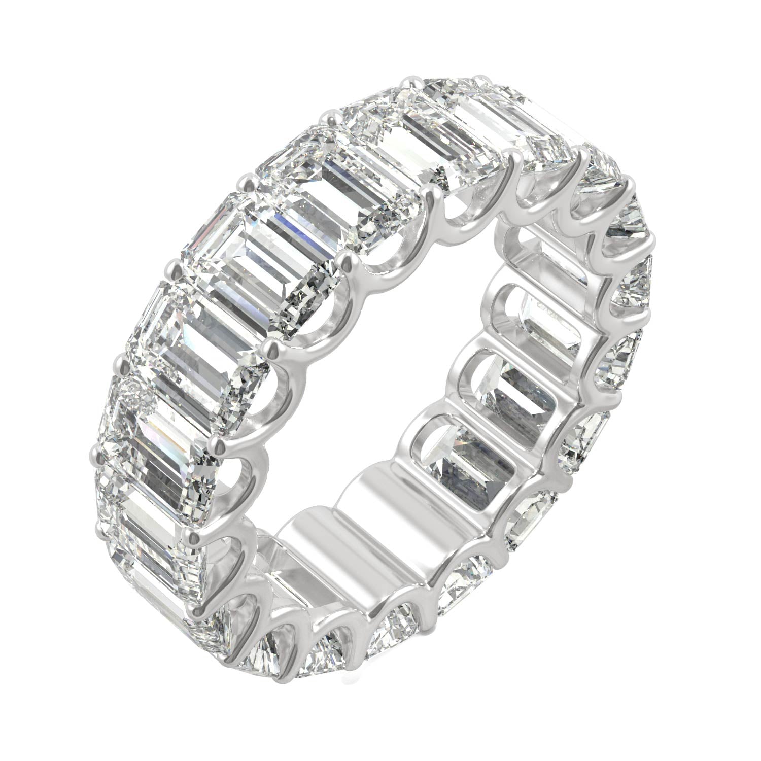 10.44 CTW DEW Emerald Forever One™ Moissanite Eternity Band Ring